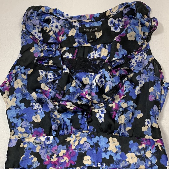 White House Black Market Floral Dress - Sz 2 - Picture 5 of 10